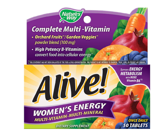 Alive! አላይቭ Women&#39;s Energy Multi-Vitamin Tablets