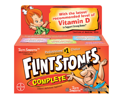 Flintstones ፍሊንትስቶንስ (Children&#39;s Complete Chewable Multivitamin Fruit Flavors )