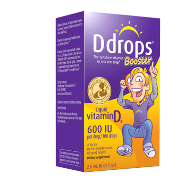 Ddrops Liquid Vitamin D3 600IU Drops ዲድሮፕስ ሊኩዊድ ቫይታሚን ዲ3