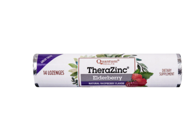 TheraZinc Elderberry Raspberry Roll Lozenges Raspberry