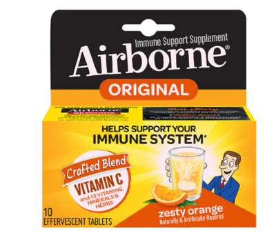 Immune Support Effervescent Minerals &amp; Herbs with Vitamin C, E, Zinc Zesty Orange