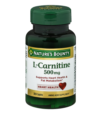 Nature's Bounty ኔቸር ቦንቲ (L-Carnitine 500 mg Dietary Supplement Tablets)