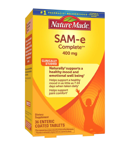 Nature Made SAM-e Complete 400 mg Tablets ኔቸር ሜድ ሳም ኢ ኮምፕሌት