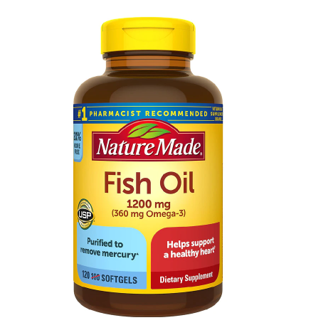 Nature Made Fish Oil, ኔቸር ሜድ ፊሽ ኦይል 1200 mg, For Heart Health