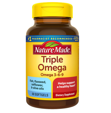 Nature Made ኔቸር ሜድ Triple Omega Dietary Supplement Liquid Softgels