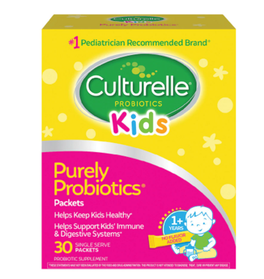 Culturelle ካልቸራል Kids Daily Probiotic Supplement Digestive Health Packets