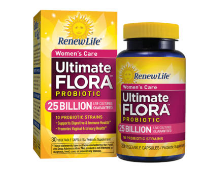 ReNew Life ሪኒው ላይፍ (Ultimate Flora Women&#39;s Care Probiotic Veggie Capsules)