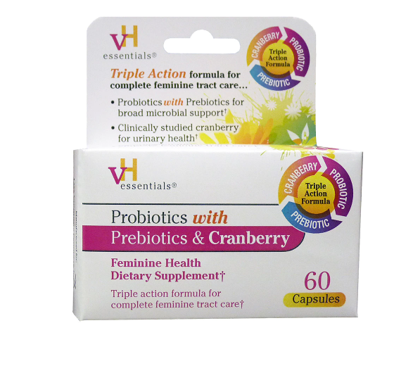 VH essentials ቪኤች እሴንሻል (Probiotics with Prebiotics & Cranberry Feminine Health, Capsules)