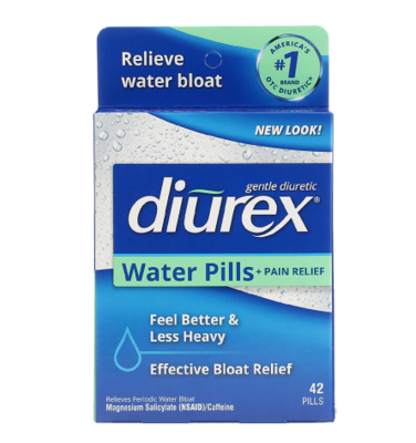 Diurex Water Pills + Pain Relief