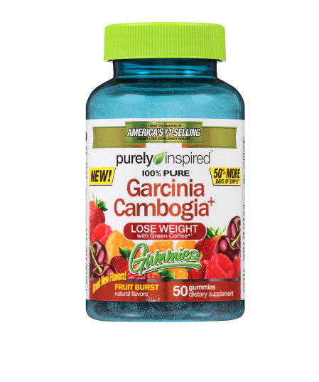 Purely Inspired 100% Pure Garcinia Cambogia+ Gummies Fruit Burst