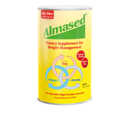 Almased Low-Glycemic High-Protein Formula Natural Soy, Honey, and Yogurt
