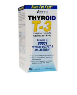 Absolute Nutrition Thyroid T-3 Stimulant Free, Capsules