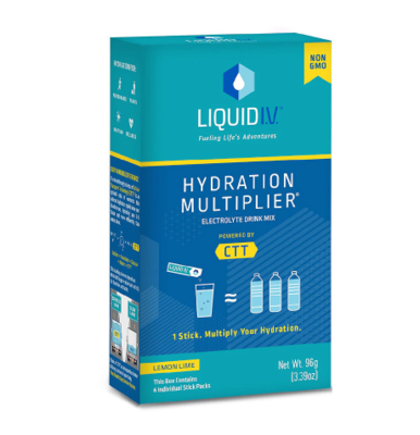 Liquid I.V. (Hydration Multiplier, Electrolyte Powder, Supplement Drink Mix Lemon Lime)