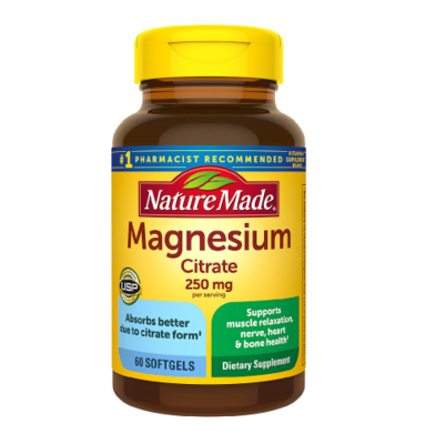 Nature Made Magnesium Citrate 250 mg Softgels