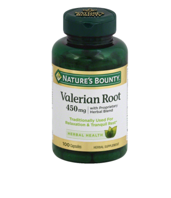 Nature&#39;s Bounty  ( Valerian Root 450 mg Plus Calming Blend Dietary Supplement Capsules )