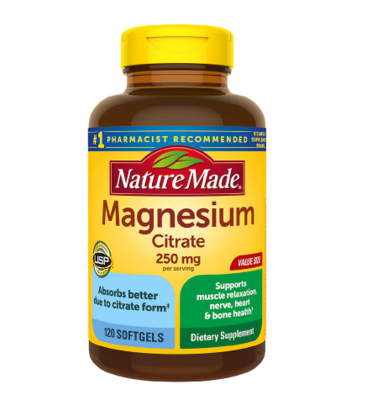 Nature Made Magnesium Citrate 250 mg Softgels