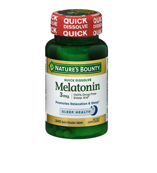 Nature&#39;s Bounty Melatonin 3 mg Dietary Supplement Tablets