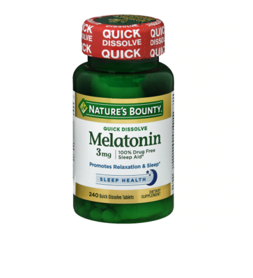 Nature&#39;s Bounty Melatonin 3 mg Dietary Supplement Tablets