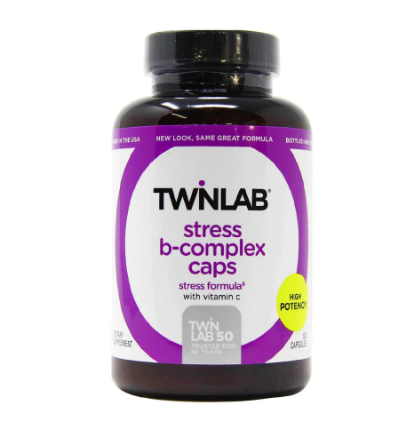 Twinlab Stress B-Complex Capsules with Vitamin C