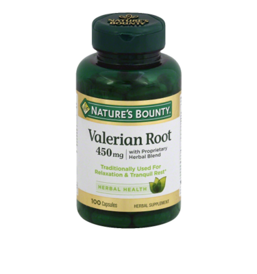 Nature&#39;s Bounty Valerian Root 450 mg Plus Calming Blend Dietary Supplement Capsules