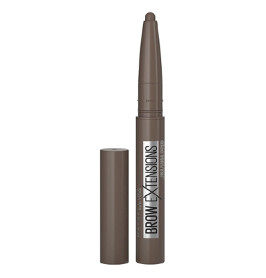 Maybelline Brow Extensions Fiber Pomade Crayon Eyebrow Makeup, Deep Brown