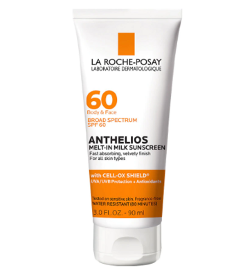 La Roche-Posay Anthelios Body &amp; Face Sunscreen, Melt-In Milk Oxybenzone Free SPF 60