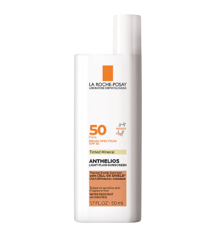 La Roche-Posay Anthelios Mineral Tinted Face Sunscreen, Anthelios Ultra Light Sunscreen for Face SPF 50