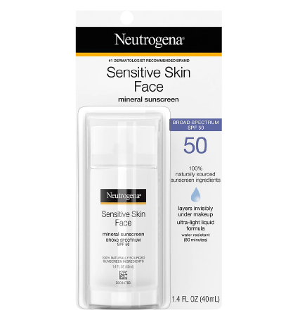 Neutrogena Face Sunscreen For Sensitive Skin SPF 50