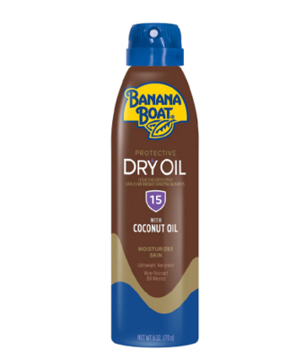 Banana Boat Dry Oil Clear Sunscreen Spray SPF 15