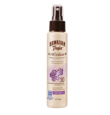 Hawaiian Tropic Antioxidant Plus Sunscreen Mist SPF 30