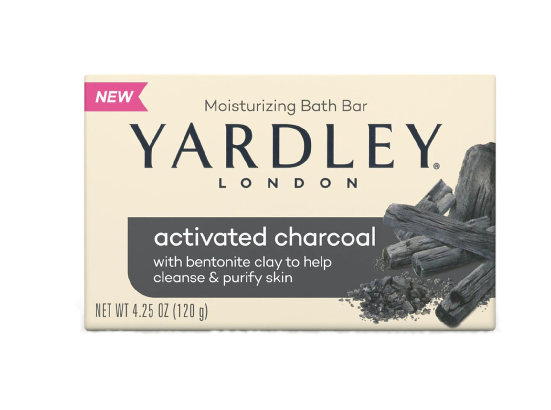 Yardley of London Activated Charcoal Single Bar Soap