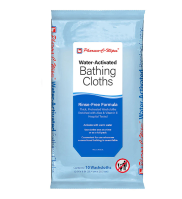 Pharma-C-Wipes Water-Activated Bathing Cloths
