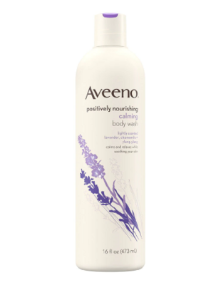 Aveeno Positively Nourishing Calming Lavender Body Wash Calming Lavender, Chamomile + Ylang Ylang