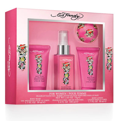 Ed Hardy Women 4-Piece Gift Set