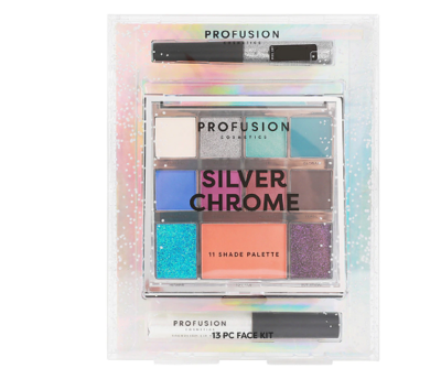 Profusion Mixed Metals Silver Chrome 13-Piece Face Kit