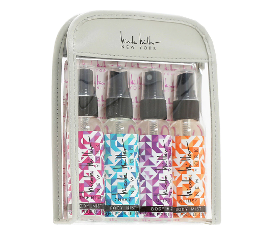 Nicole Miller Body Mist Set - Charm, Mythic, Whimsy, Vintage Flower