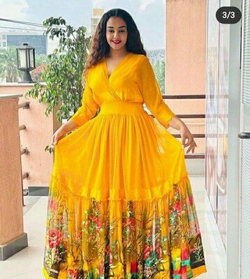 የሴቶች ሽፎን ቀሚስ  Women&#39;s Dress