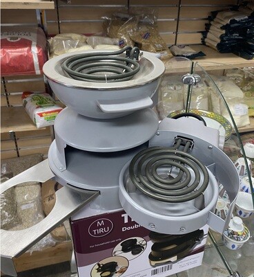 ጥሩ ምድጃ Tiru Medija Stove with double burner with pot holder