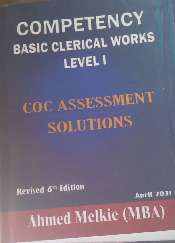Competency Basic Clerical Works Level 1