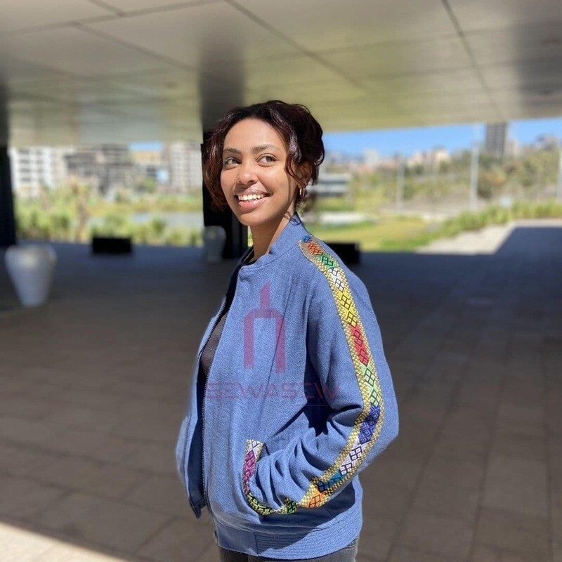 Unisex Blue Gojam Abebe Jacket