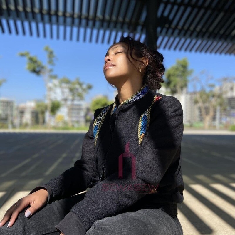 Unisex Black Gojam Abebe Jacket