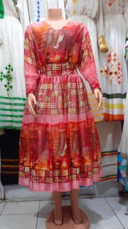 ሽፎን ቀሚስ Chiffon Dress
