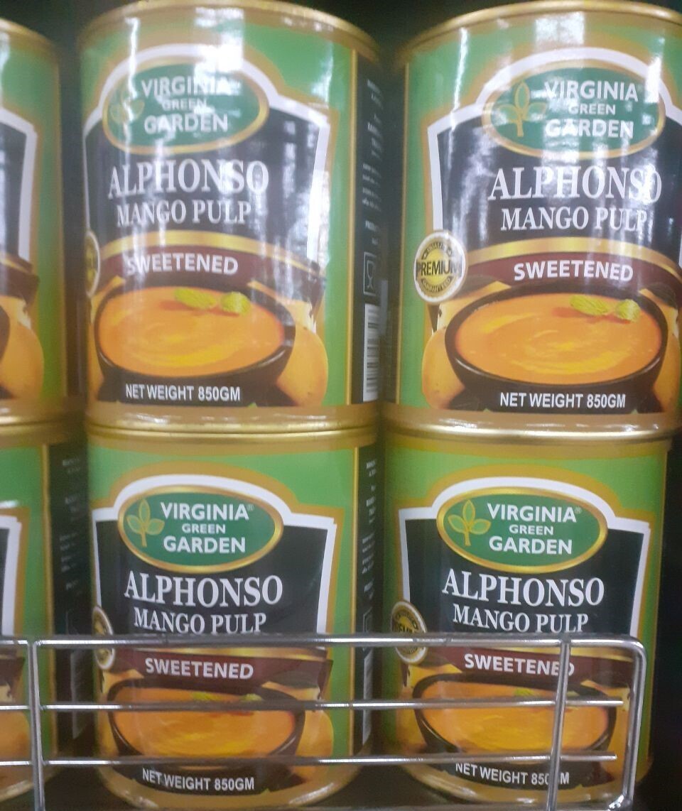 Virginia Green Garden Alphonso Mango Pulp 850g