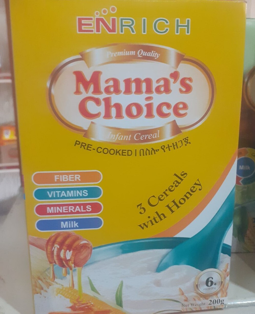Mama's Choice 3 Cereals With Honey 200g