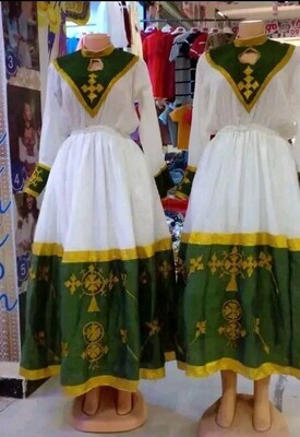 የሀበሻ ቀሚስ Ethiopian Traditional Dress