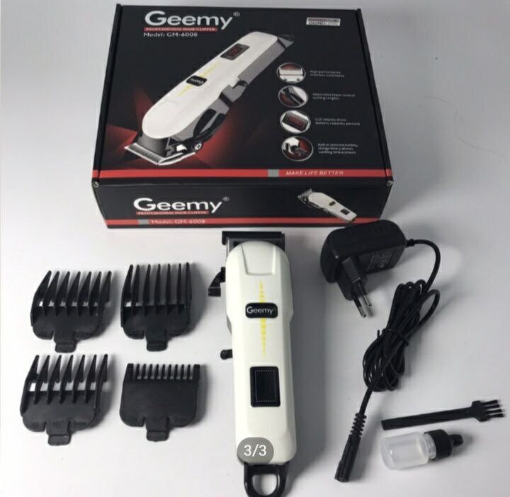 Geemy GM 6008 Professional Hair Clipper Rechargeable Hair Trimmer