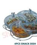 4PCS snack dish