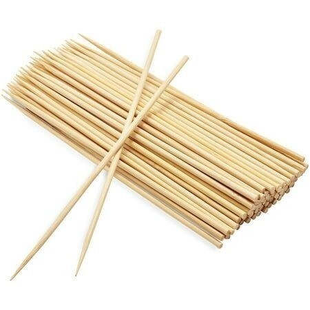 Natural bamboo BBQ skewers