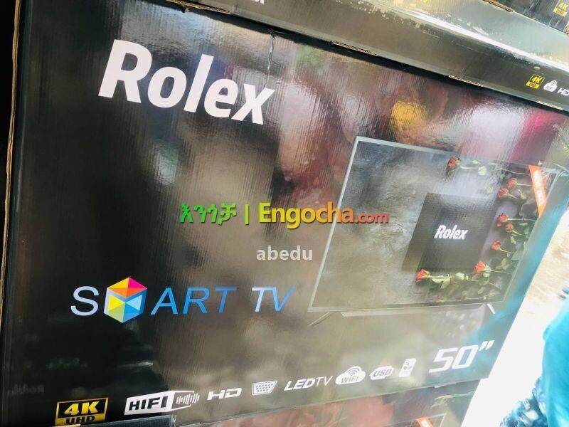 Rolex 50 inchi double glass smart 4k