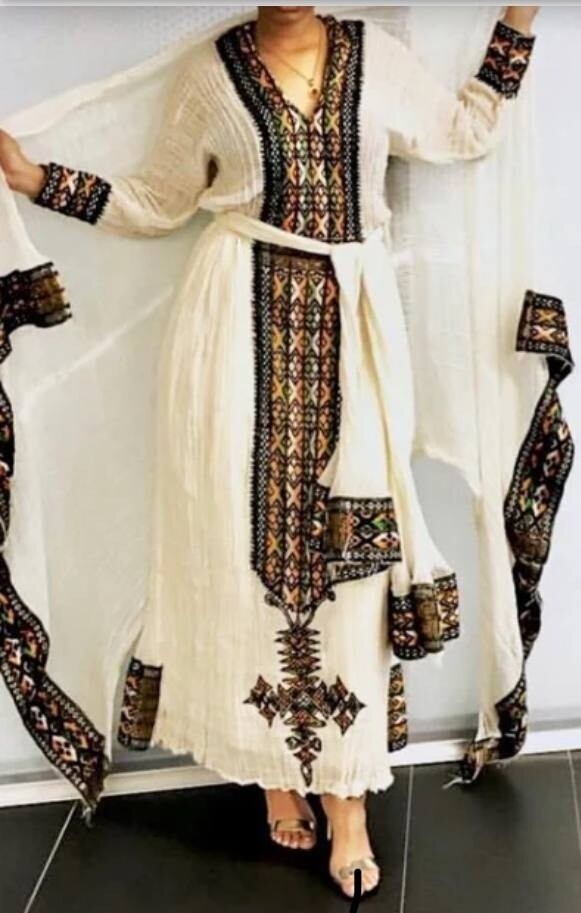 የሀበሻ ልብስ Ethiopian traditional dress 